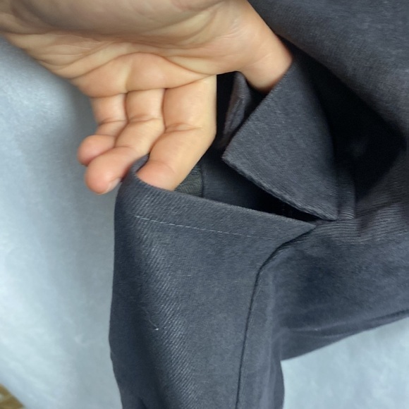 Anthropologie Sadie & Sage Moonlight Mile Paper Bag Pants - Charcoal -Size Small - Picture 7 of 13